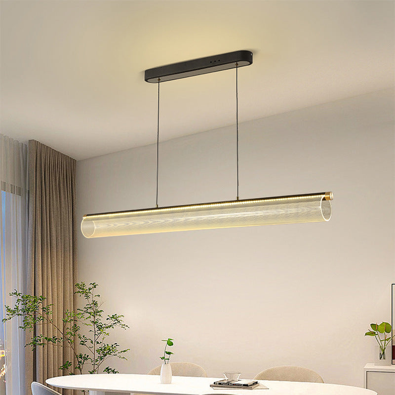 Salgado Moderne LED Pendelleuchte Klar Metall Tee/Esszimmer/Wohnzimmer