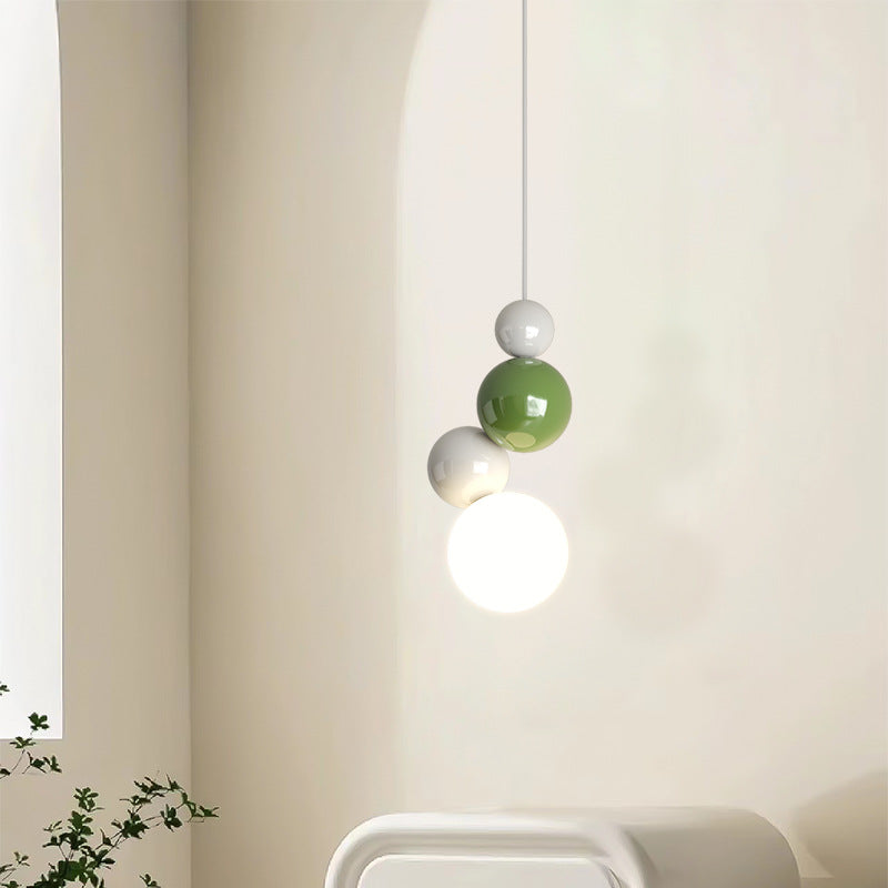 Valentina Modern LED Pendelleuchte Weiß Metall Schlaf Wohnzimmer