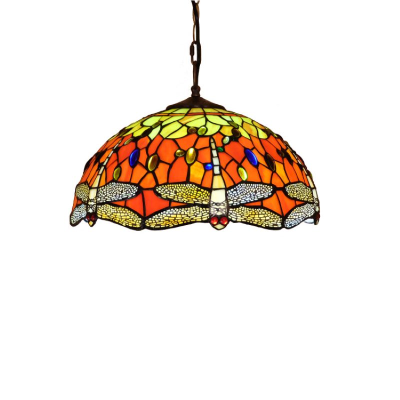 Eryn Vintage Art LED Pendelleuchte Farbig Glas Wohnzimmer