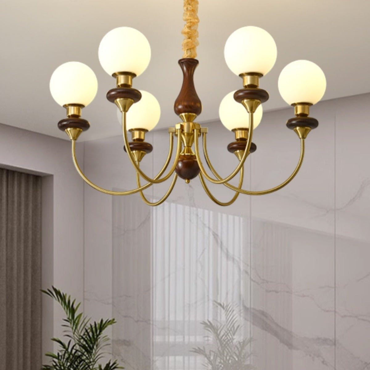Silva Modern Luxus LED Kronleuchter Gold Metall Wohnzimmer