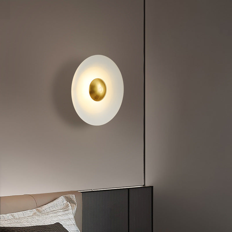 Morandi Minimalistisch Platte LED Innenbereich Wandleuchte Metall Hotel