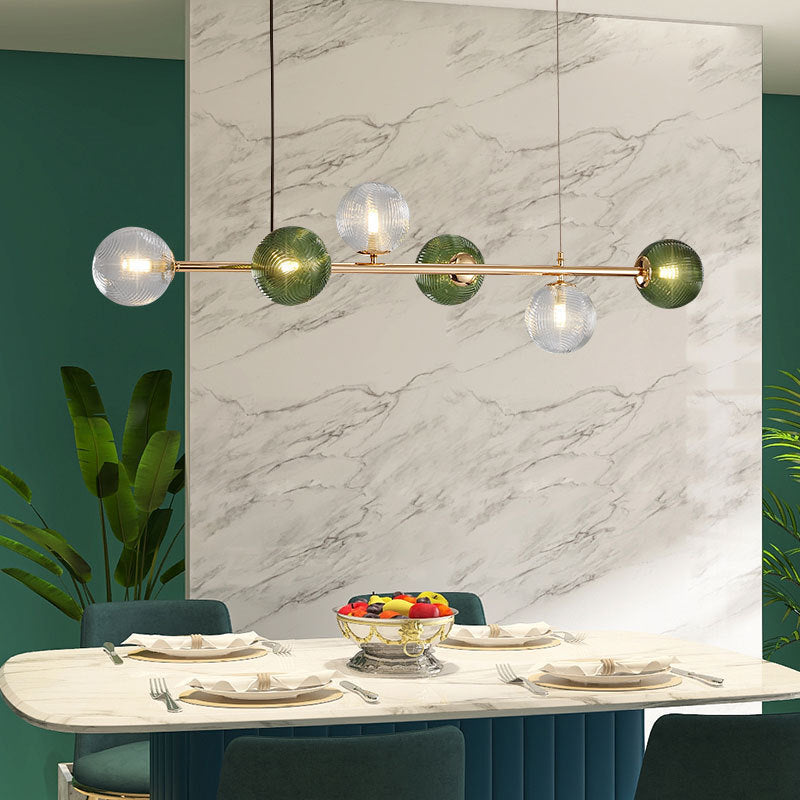 Valentina Modern LED Pendelleuchte Metall/Glas Wohnzimmer