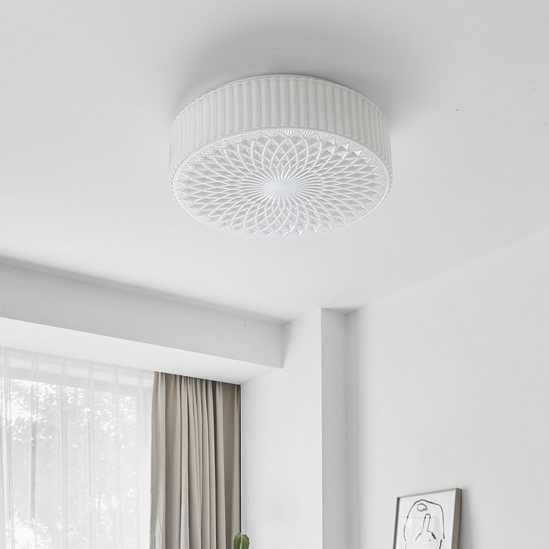 Hailie Modern LED Deckenleuchte Weiß Glas Schlaf/Wohnzimmer