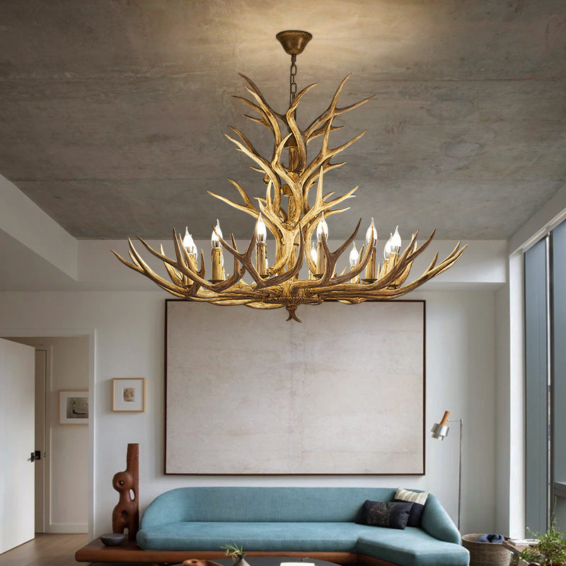 Silva Retro LED Pendelleuchte Holz Metall Bar/Esszimmer/Wohnzimmer