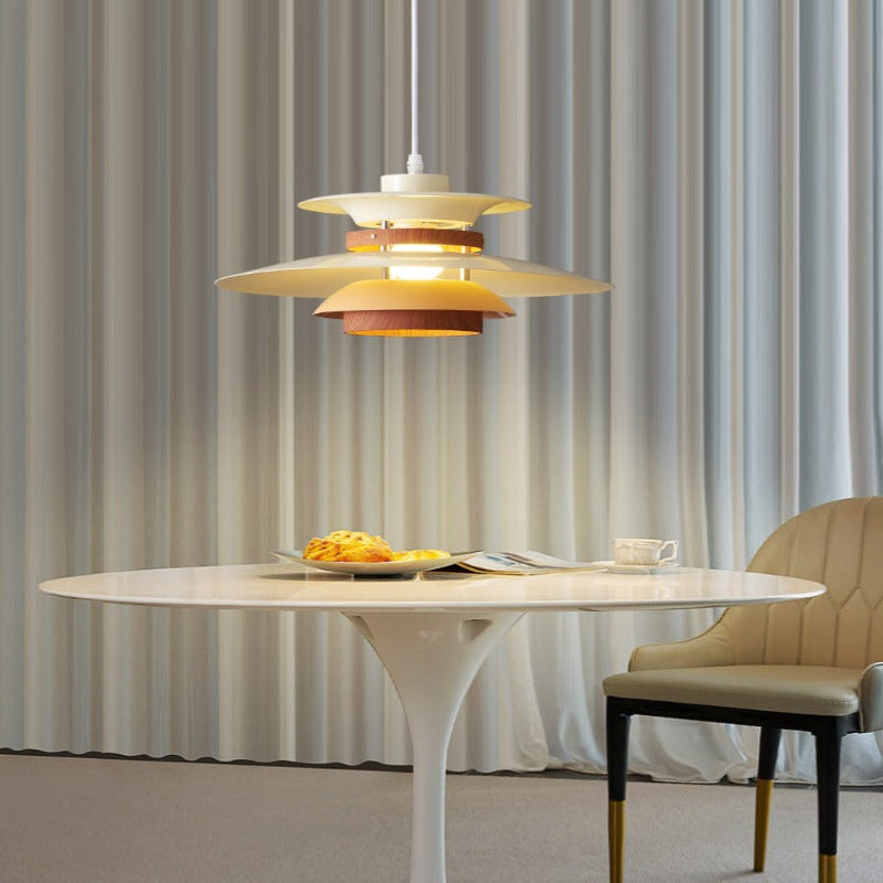 Morandi Modern LED Pendelleuchte Schwarz/Weiß/Holz/Metall Esszimmer