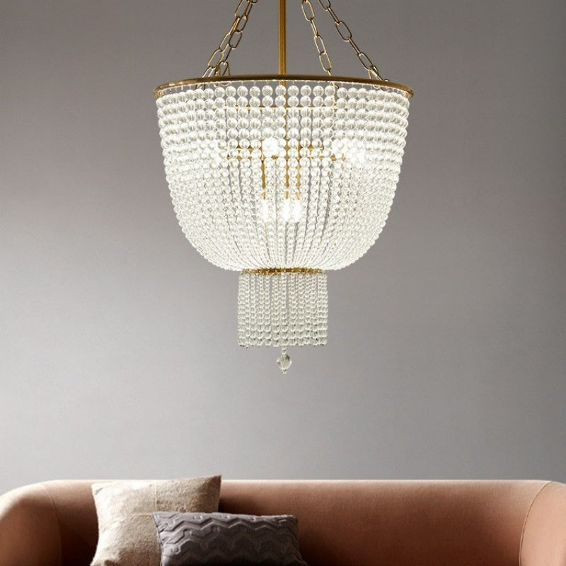 Alessio Modern LED Kronleuchter Gold Kristall Wohnzimmer/Schlafzimmer