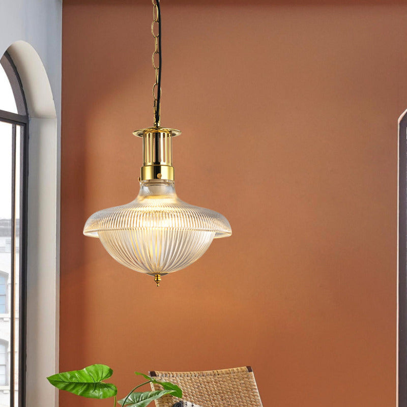 Alessio VintageIndustrielle LED Pendelleuchte aus Glas für Schlafzimmer und Küche