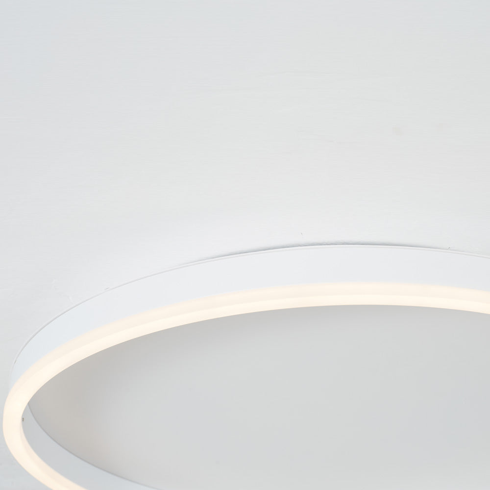 Arisha Modern LED Deckenleuchte Ring, Schwarz/Weiß/Gold, Wohnzimmer, Metall