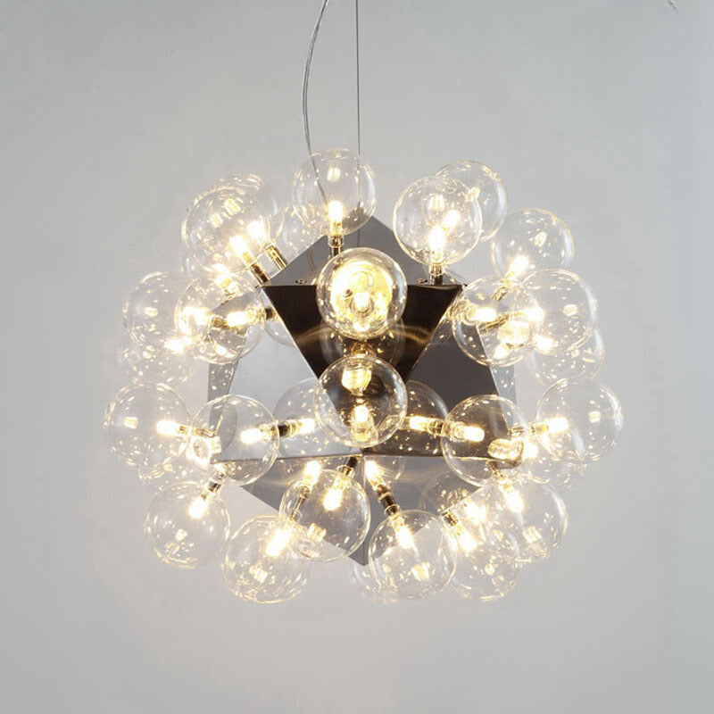 Alessio Moderne LED Pendelleuchte Metall Glas Wohnzimmer/Schlafzimmer