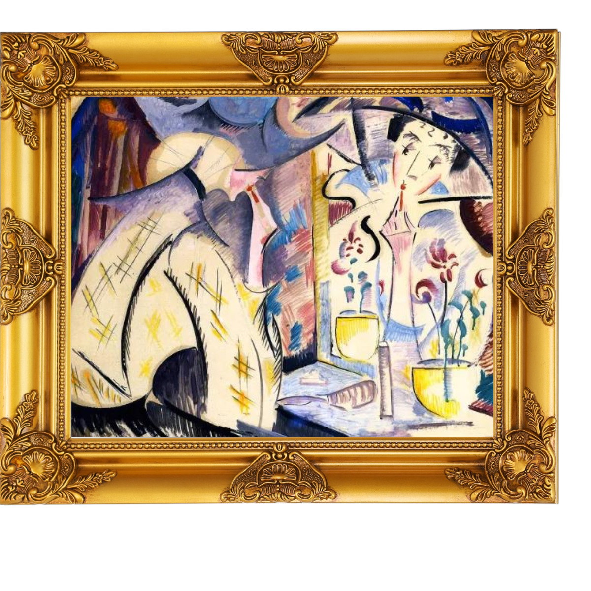 Woman at Her Dressing Table- Vintage Wandkunstdrucke Dekor für Wohnzimmer