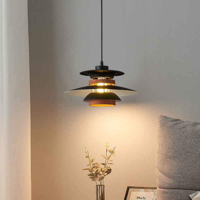 Morandi Modern LED Pendelleuchte Schwarz/Weiß/Holz/Metall Esszimmer