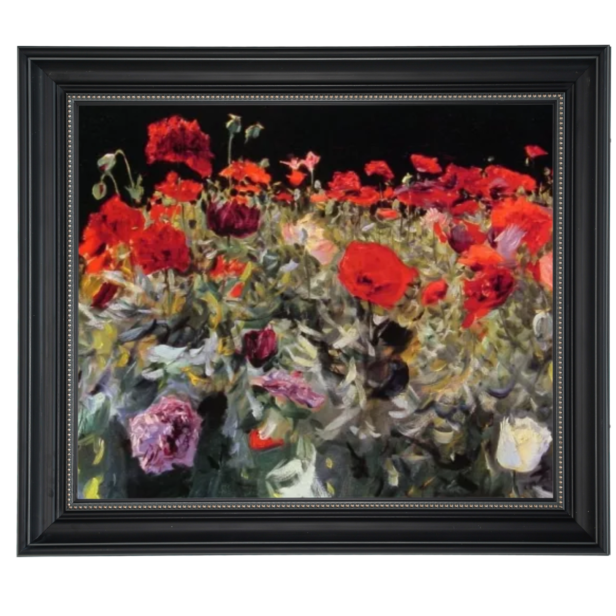 Poppies- Metall Blumen Wandkunstdrucke Dekor für Wohnzimmer