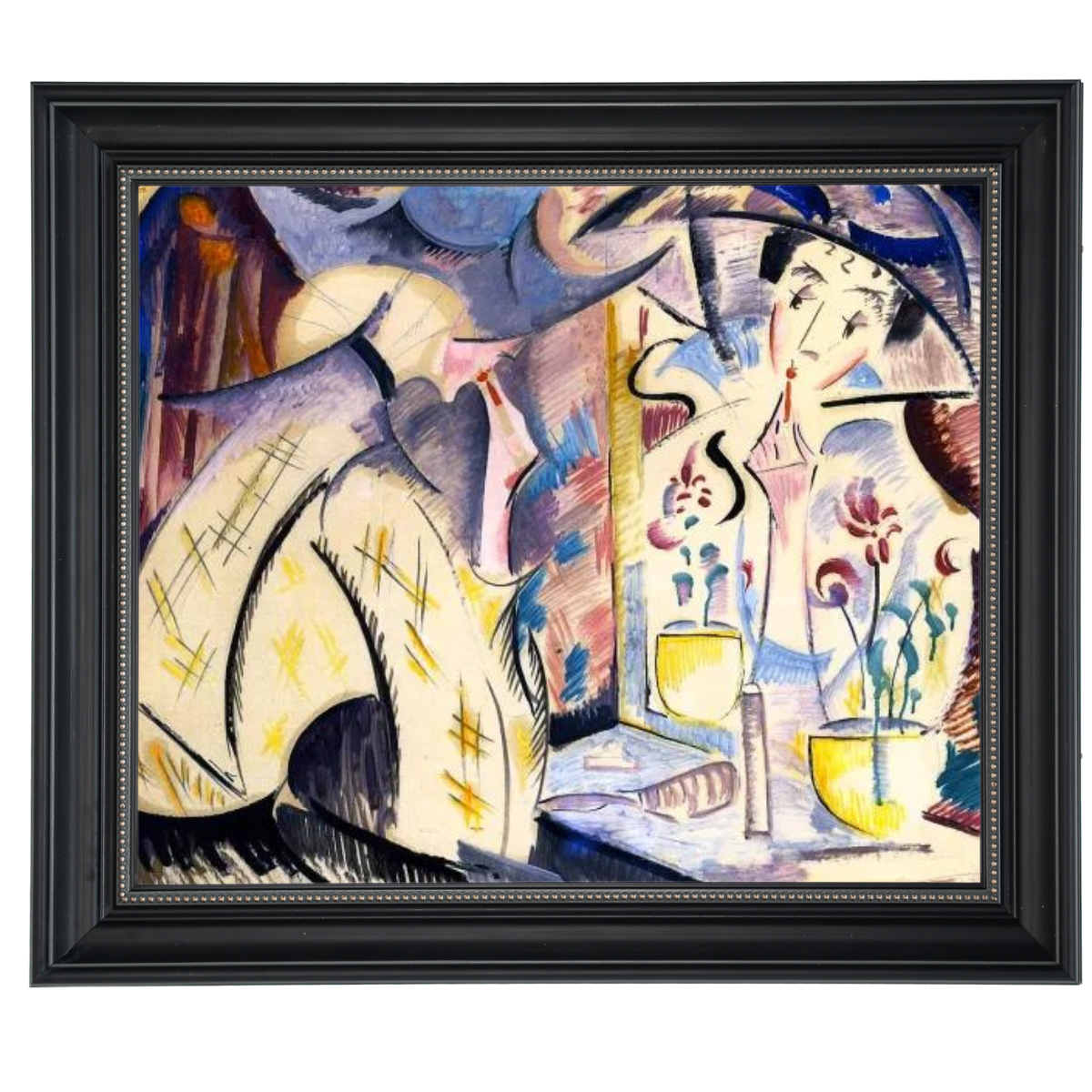 Woman at Her Dressing Table- Vintage Wandkunstdrucke Dekor für Wohnzimmer