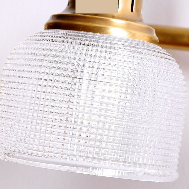 Alessio Modern LED Wandlampe Glas/Metall Gold Wohnzimmer/Badezimmer