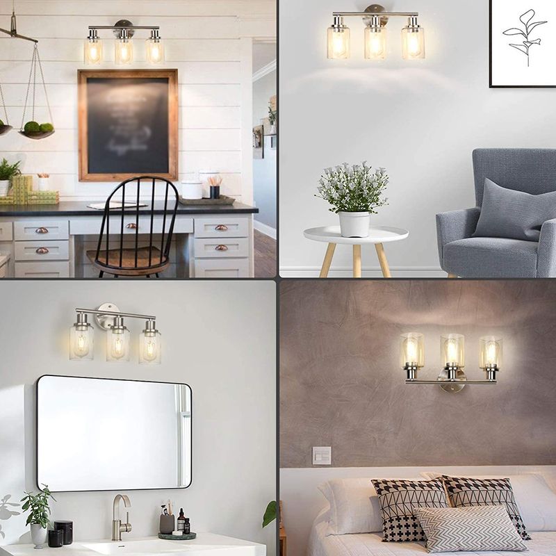 Alessio Moderne LED Wandleuchte Wohnzimmer/Schlafzimmer Metall/Glas