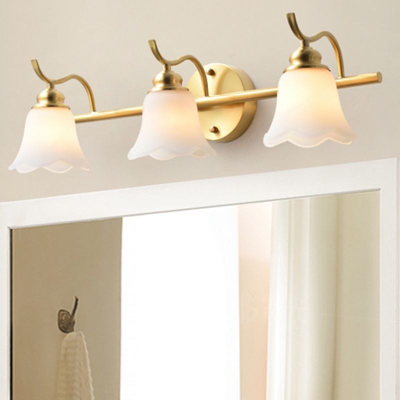 Félicie Moderne LED Wandleuchte Weiß/Gold Badezimmer/Arbeitszimmer