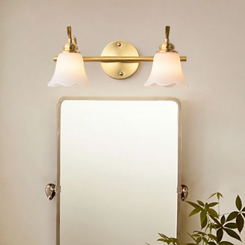 Félicie Moderne LED Wandleuchte Weiß/Gold Badezimmer/Arbeitszimmer