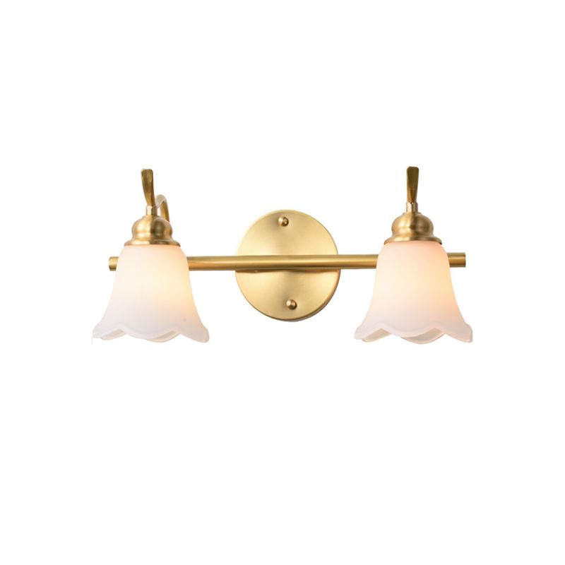 Félicie Moderne LED Wandleuchte Weiß/Gold Badezimmer/Arbeitszimmer