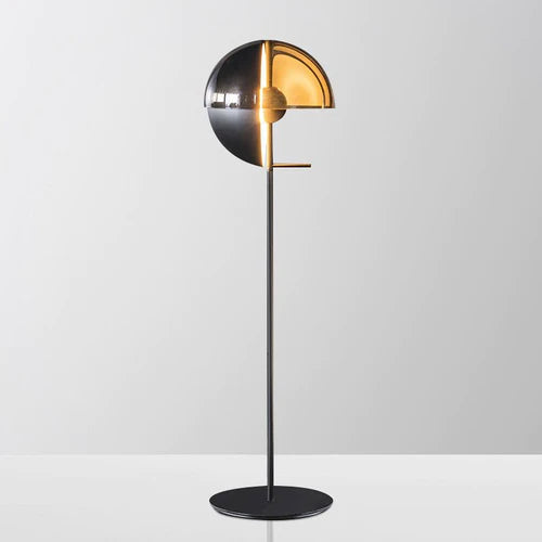 Salgado Modern LED Stehlampe Glas Schwarz/Bernstein Wohn/Schlafzimmer