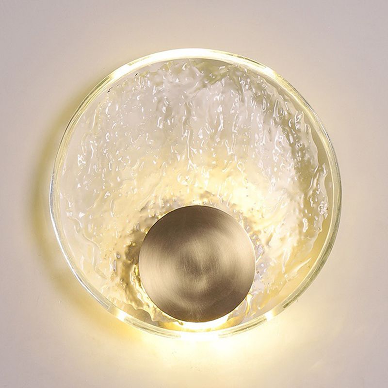 Kristy Modern Rund LED Wandlampe Gold Bade/Schlafzimmer/Flur Kristall&Metall