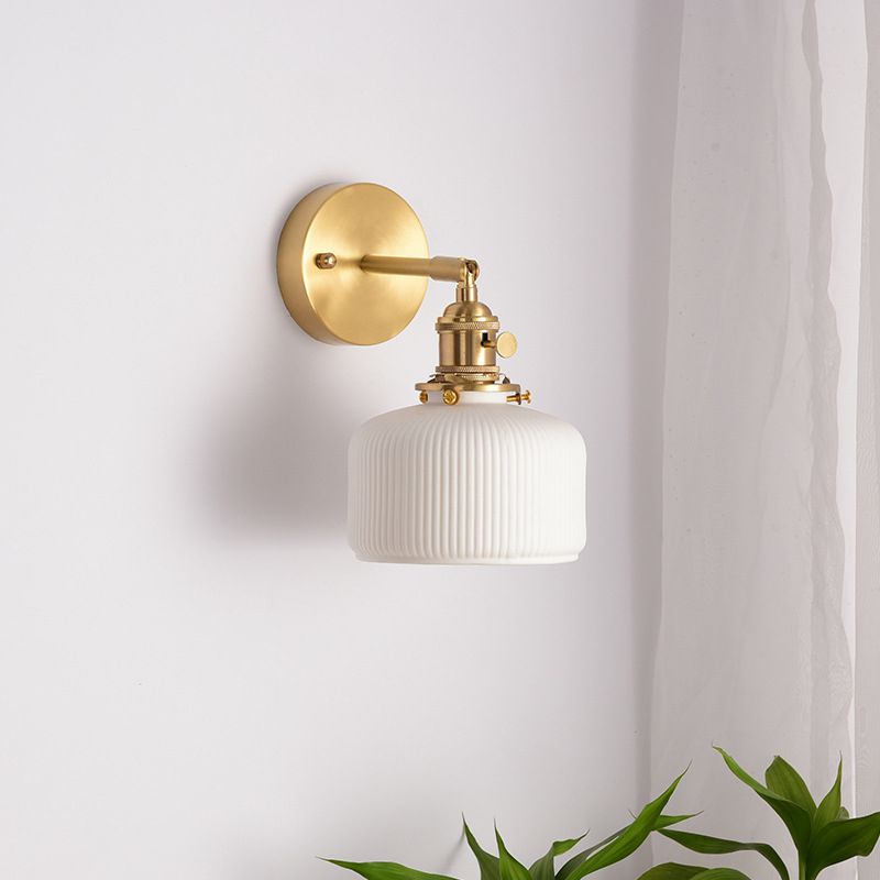 Lottie Moderne LED Wandleute Weiß/Gold Esszimmer/Wohnzimmer Metall