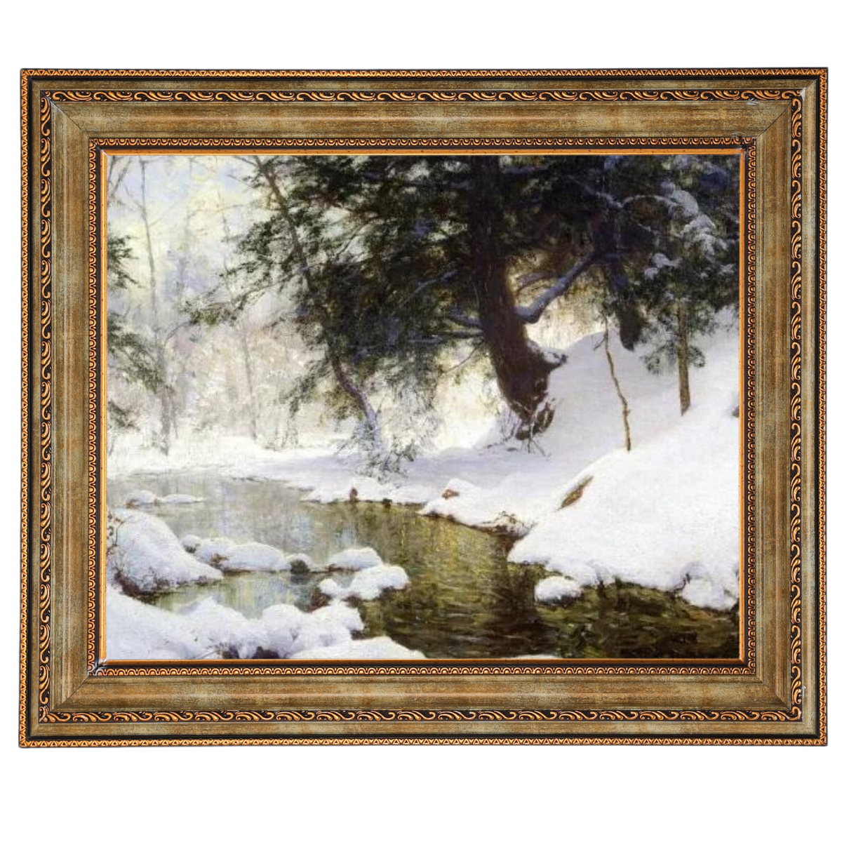 NOVEMBRE SNOW - Vintage Winter Wandkunstdrucke Dekor für Wohnzimmer