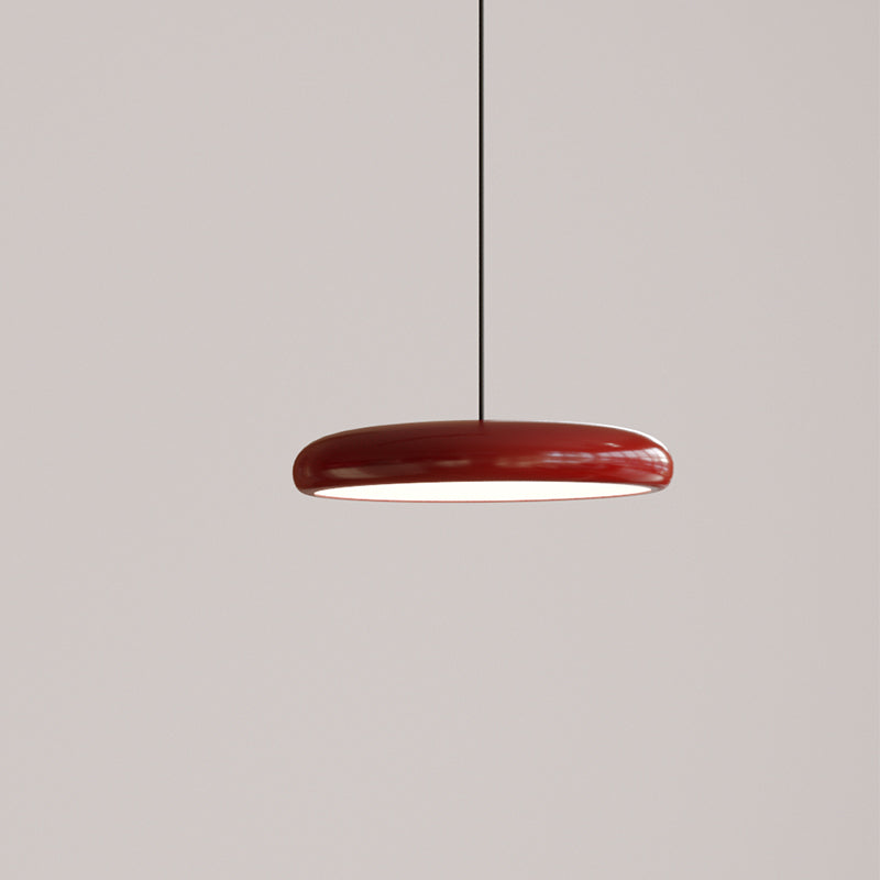 Leilani Modern Minimalistische Pendelleuchte Rot Schwarz Silber Metall Schlafzimmer