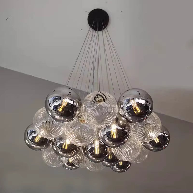 Valentina Modern LED Pendelleuchte Metall/Glas Wohnzimmer/Esszimmer