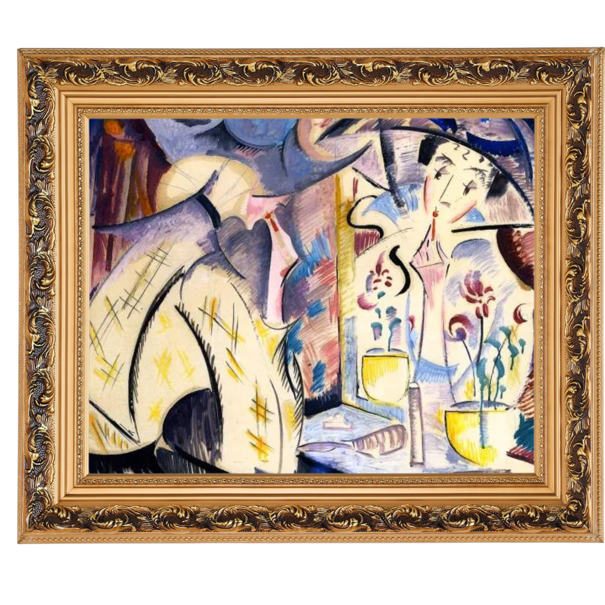 Woman at Her Dressing Table- Vintage Wandkunstdrucke Dekor für Wohnzimmer