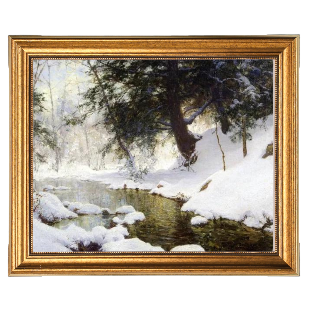 NOVEMBRE SNOW - Vintage Winter Wandkunstdrucke Dekor für Wohnzimmer