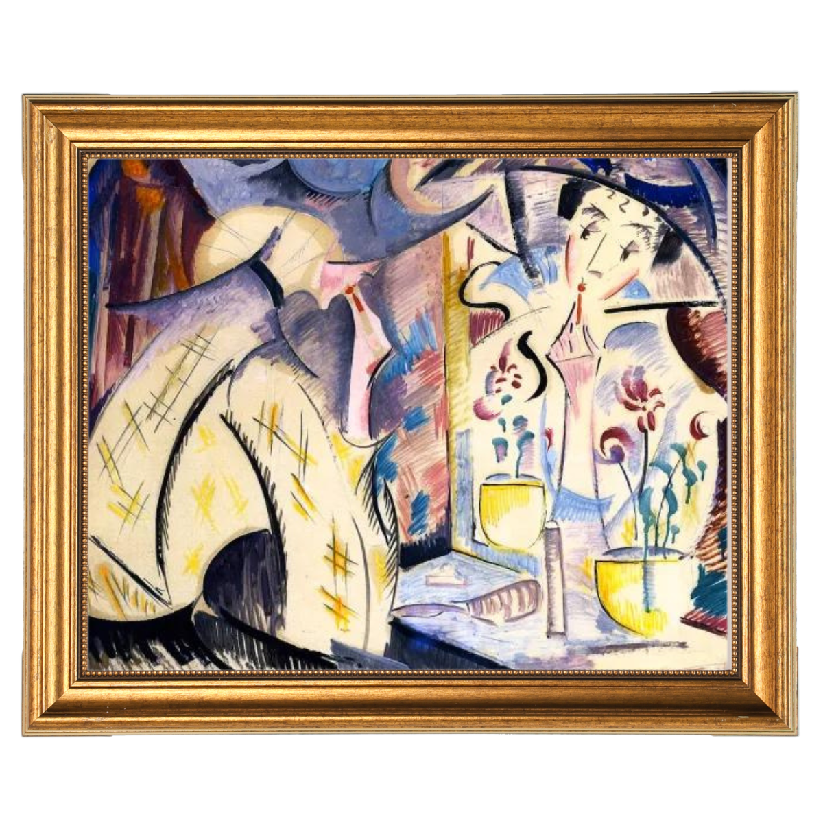 Woman at Her Dressing Table- Vintage Wandkunstdrucke Dekor für Wohnzimmer