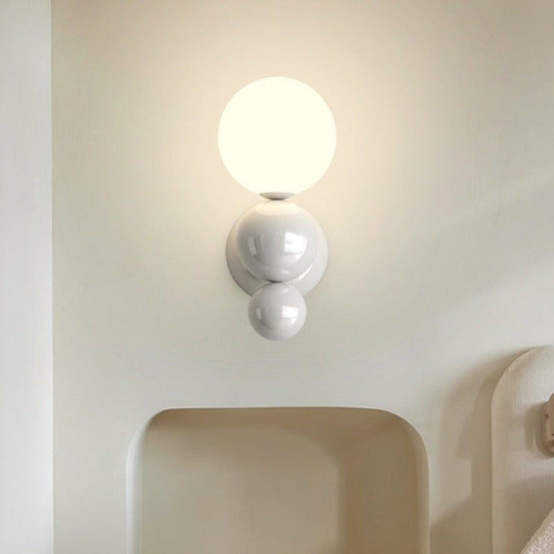 Valentina Modern LED Innenwandleuchte Weiß Metall Schlaf Wohnzimmer