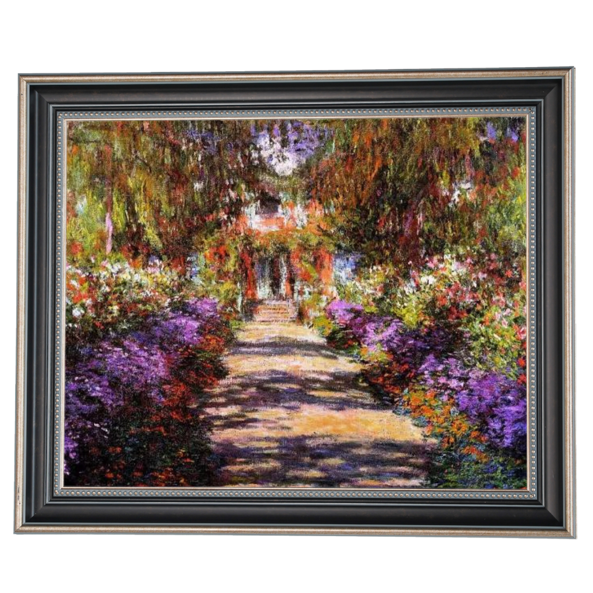 PFAD IN MONET'S GARDEN IN GIVERNY - Vintage Wandkunstdrucke Dekor für Wohnzimmer