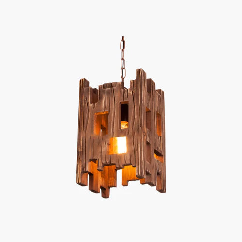 Austin Moderne LED Pendelleuchte Holz/Metall Wohnzimmer/Esszimmer