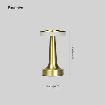 Salgado Modern Pilz Tischleuchte Metall, Bronze/Gold/Silber， Wohnzimmer