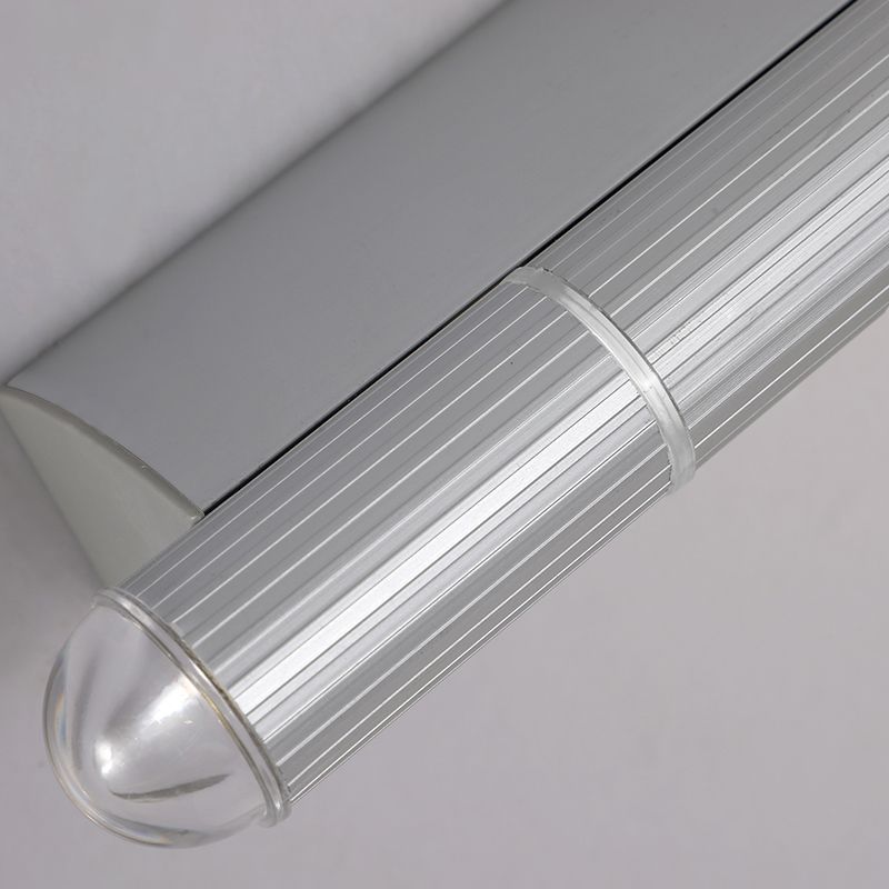 Edge Minimalistisch Linear Led Wandleuchte Silber Badezimmer Metall Acryl 52/55/62/64/81/93 cm