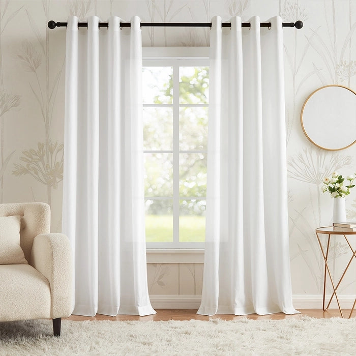 Lumi Grommet Design Minimalistischer Voile-Vorhang, Wohnzimmer