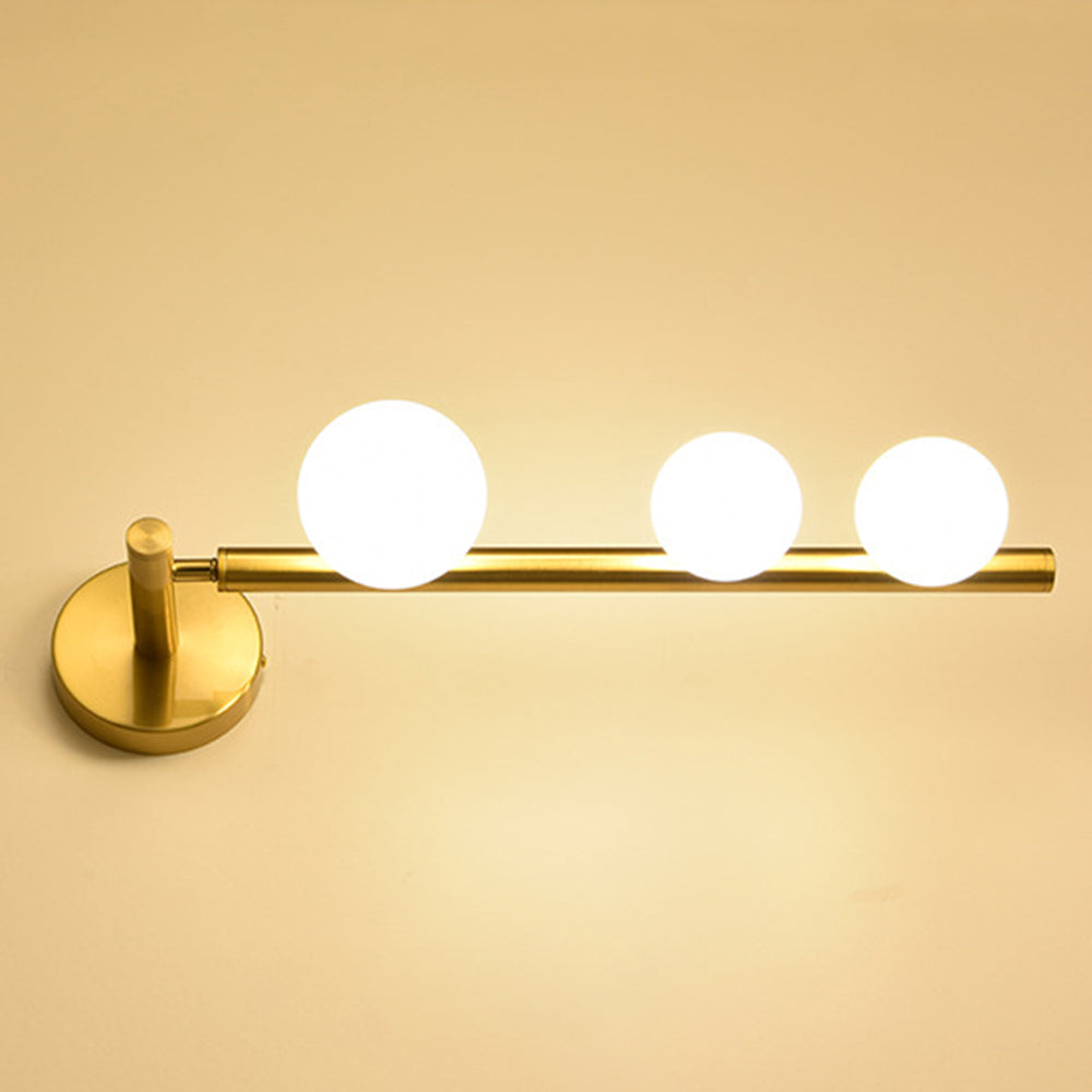 Valentina Modern LED Wandleuchte Schwarz/Gold Schlaf/Wohnzimmer Glas