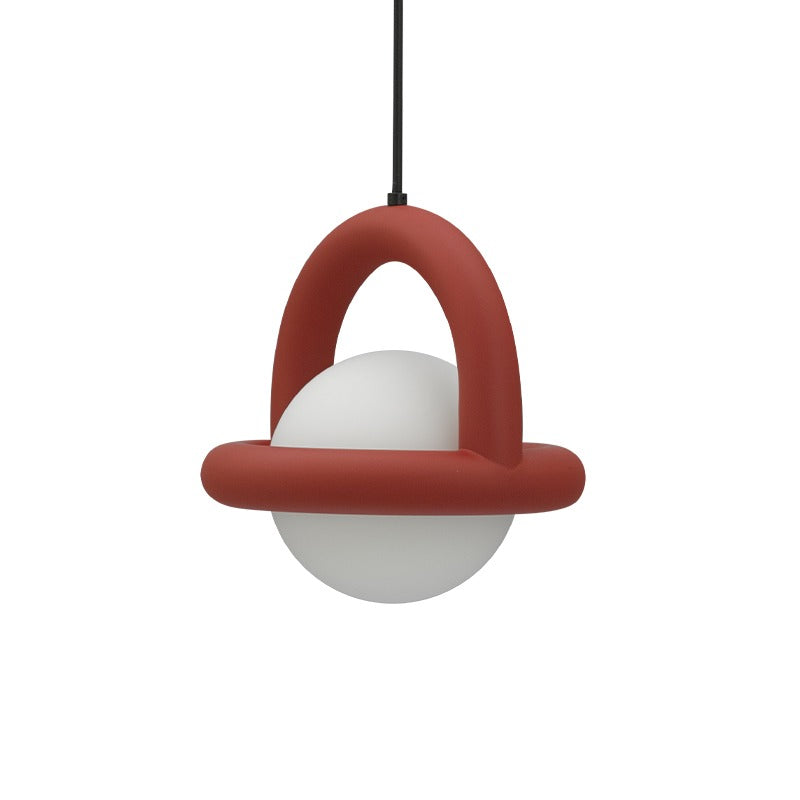 Morandi Ballon LED Pendelleuchte Metall/Glas Ess/Wohnzimmer