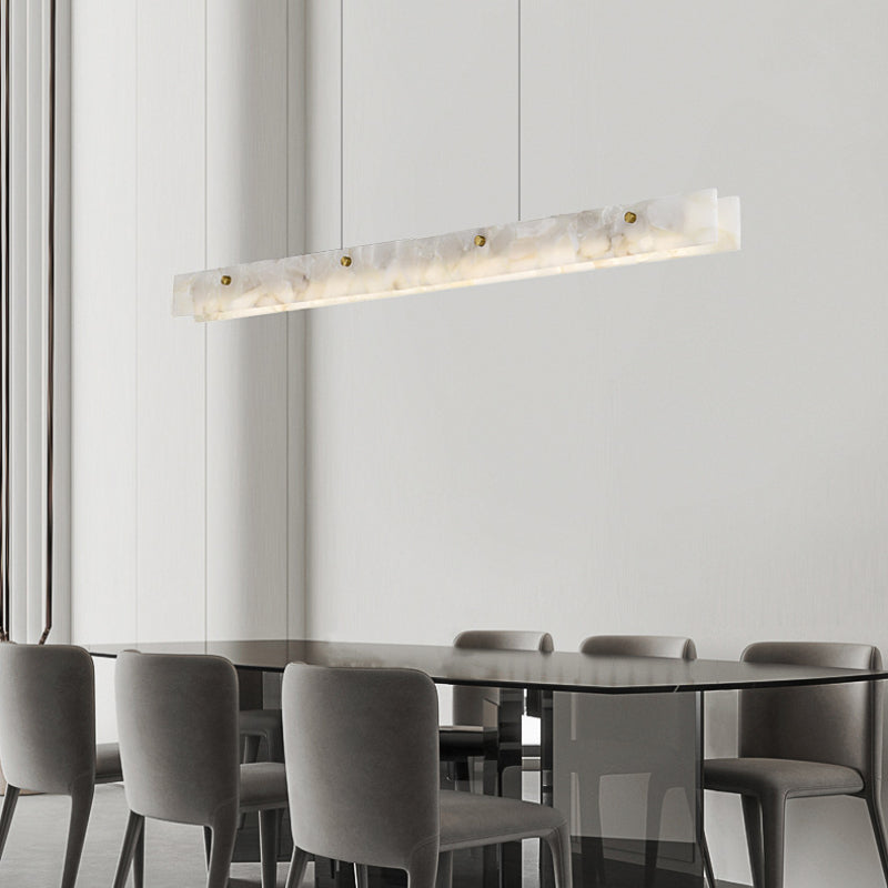 Edge Modern LED Pendelleuchte Weißer Marmor Esszimmer/Bar