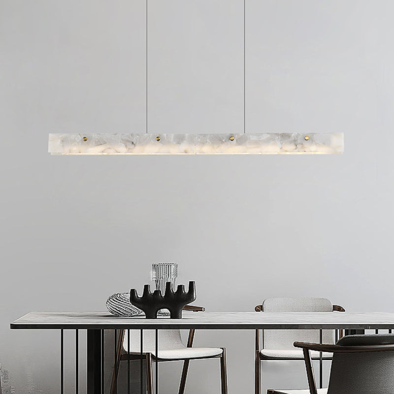 Edge Modern LED Pendelleuchte Weißer Marmor Esszimmer/Bar