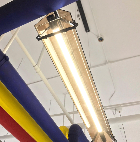 Edge Industrielle LED Pendelleuchte Schlaf/Wohnzimmer Gold Glas
