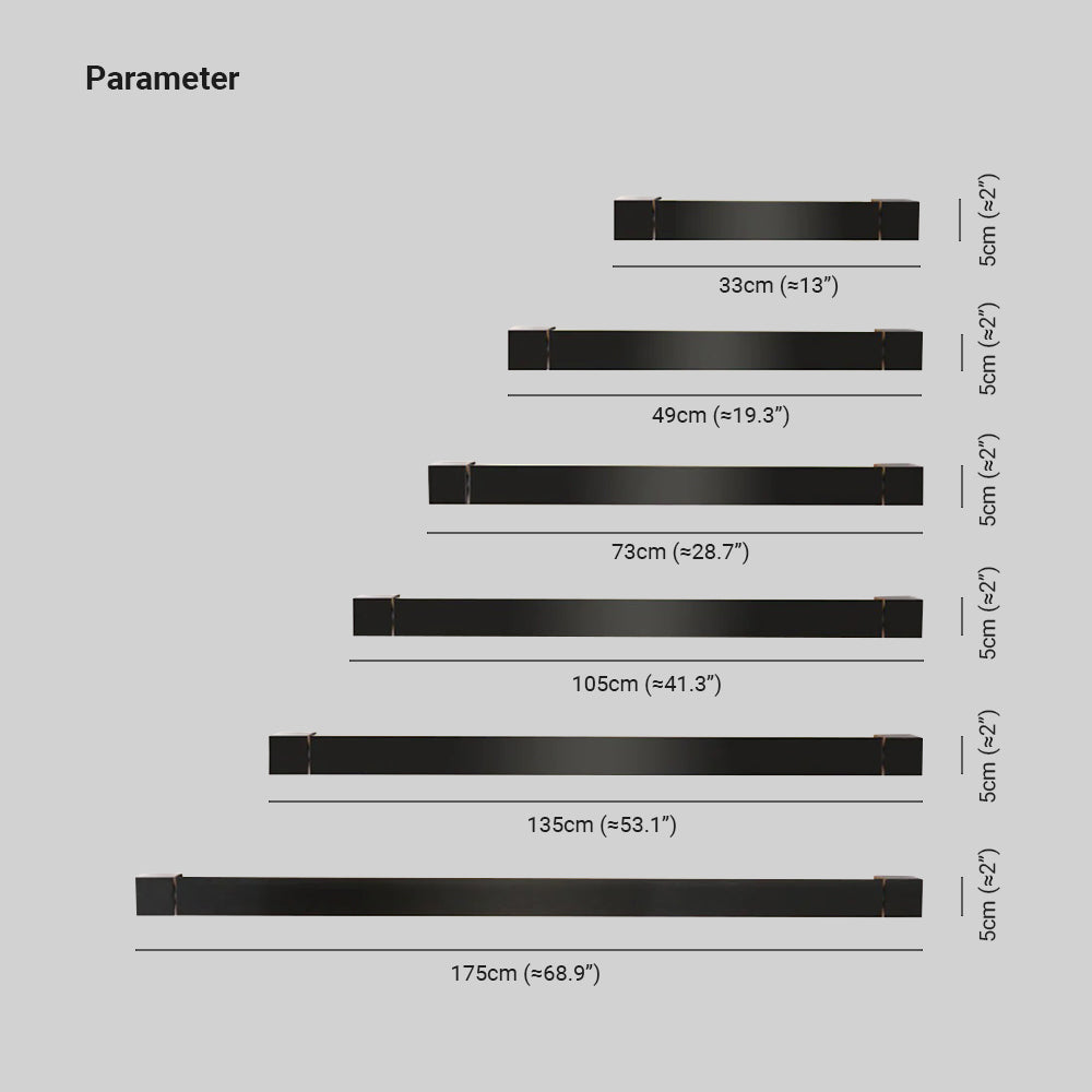 Edge Modern Linear LED Wandleuchte Schwarz Bad/Wohn/Schlafzimmer Innen Metall&Acryl