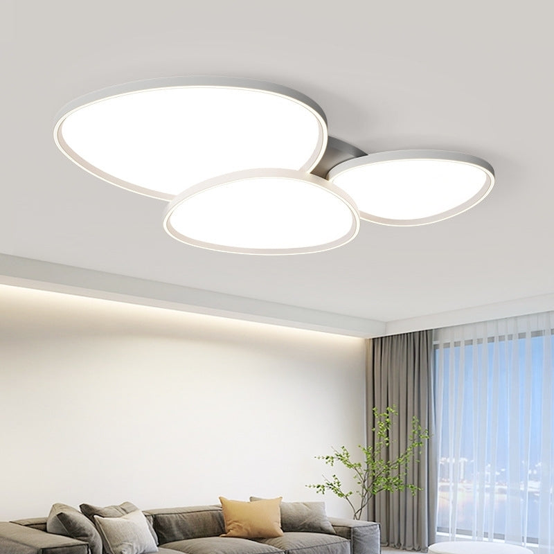 Quinn Modern LED Deckenleuchte Weiß Metall Schlaf Wohnzimmer