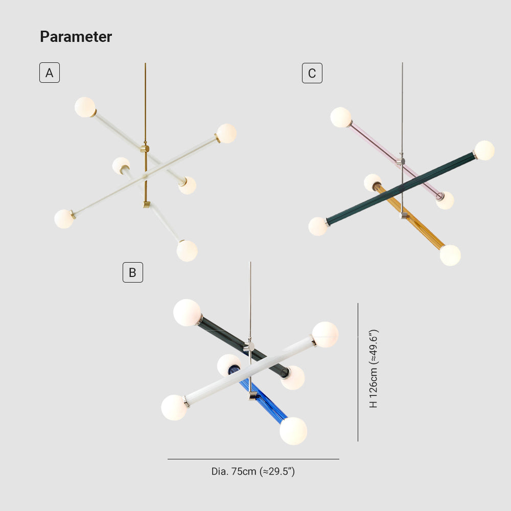 Avi Modern LED Pendelleuchte Zylinder kugel Esstisch, Metall Glas