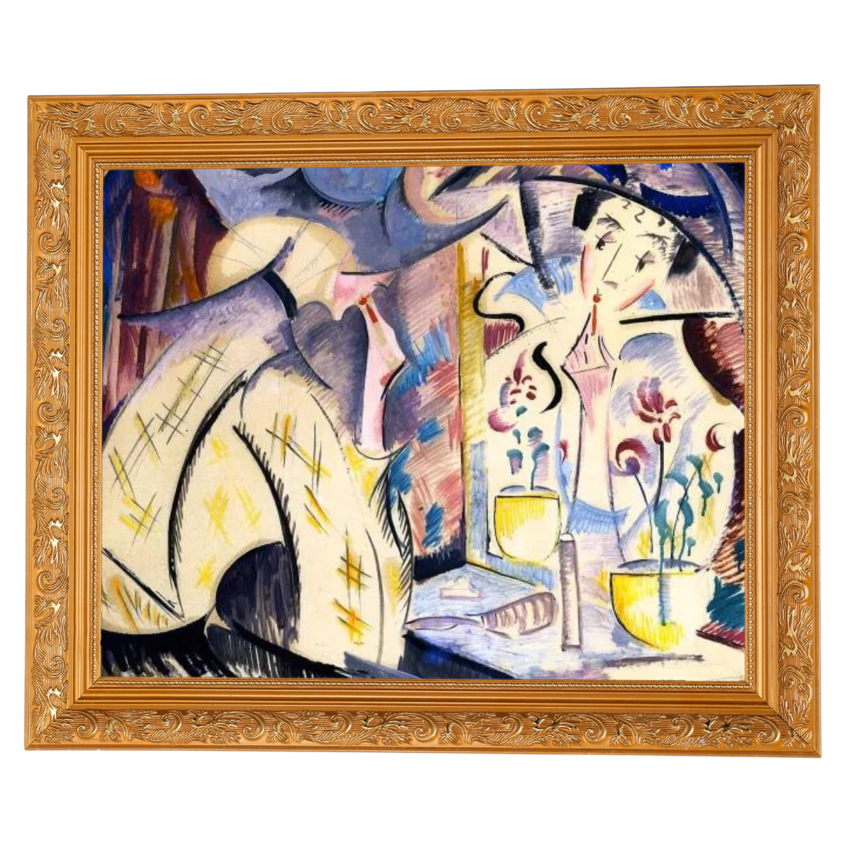 Woman at Her Dressing Table- Vintage Wandkunstdrucke Dekor für Wohnzimmer