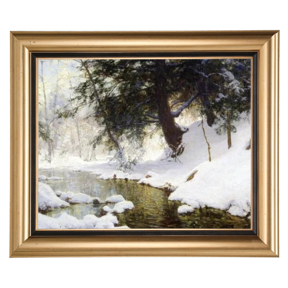 NOVEMBRE SNOW - Vintage Winter Wandkunstdrucke Dekor für Wohnzimmer