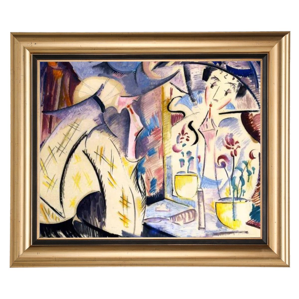 Woman at Her Dressing Table- Vintage Wandkunstdrucke Dekor für Wohnzimmer