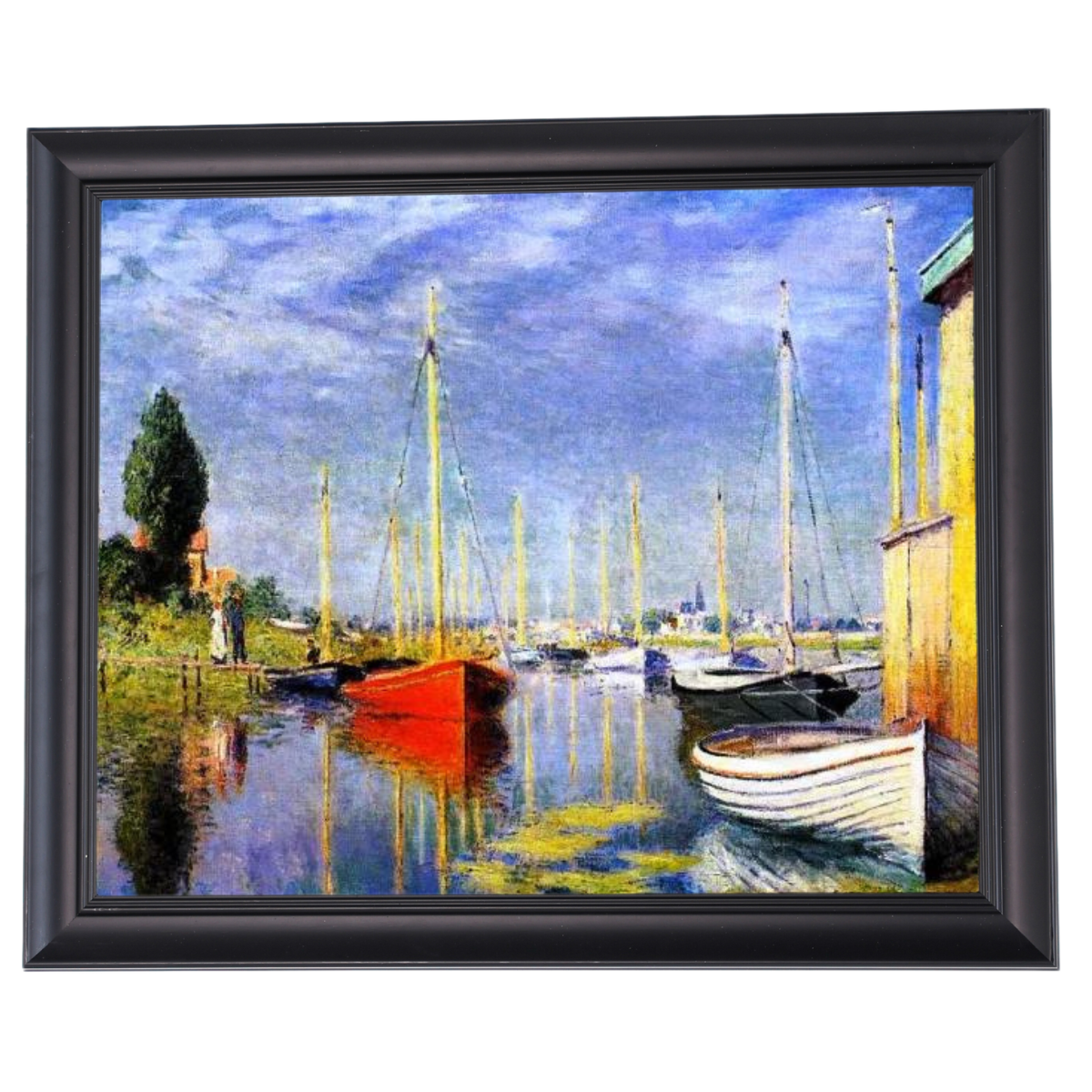 Yachts At Argenteuil - Vintage Wandkunstdrucke Dekor für Wohnzimmer