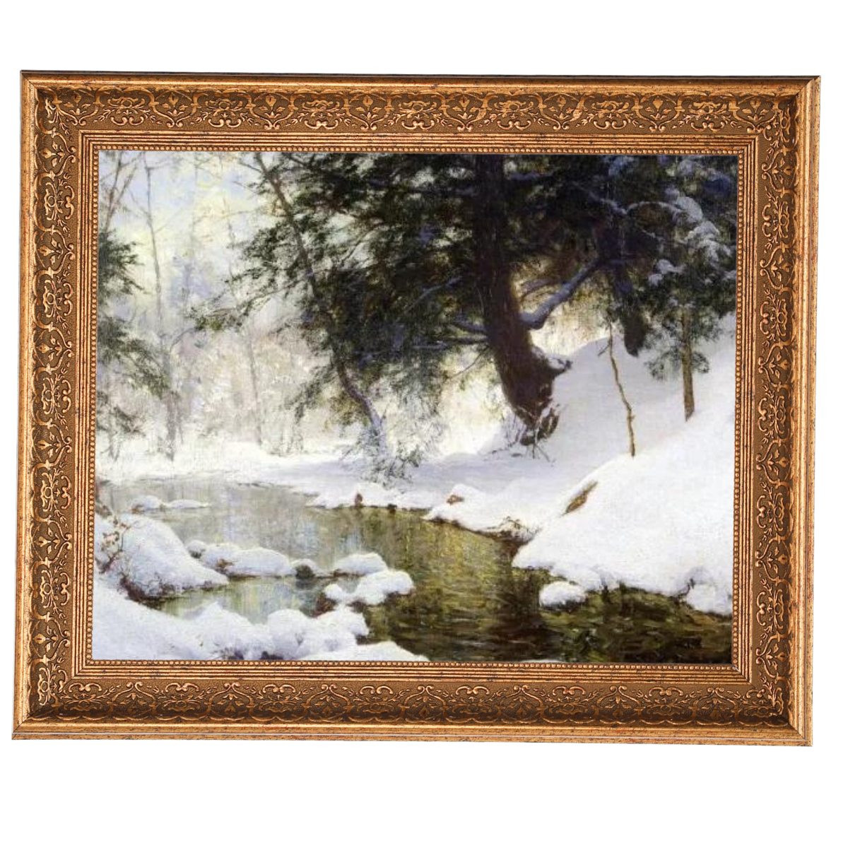 NOVEMBRE SNOW - Vintage Winter Wandkunstdrucke Dekor für Wohnzimmer